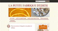 Desktop Screenshot of lapetitefabriquededith.com